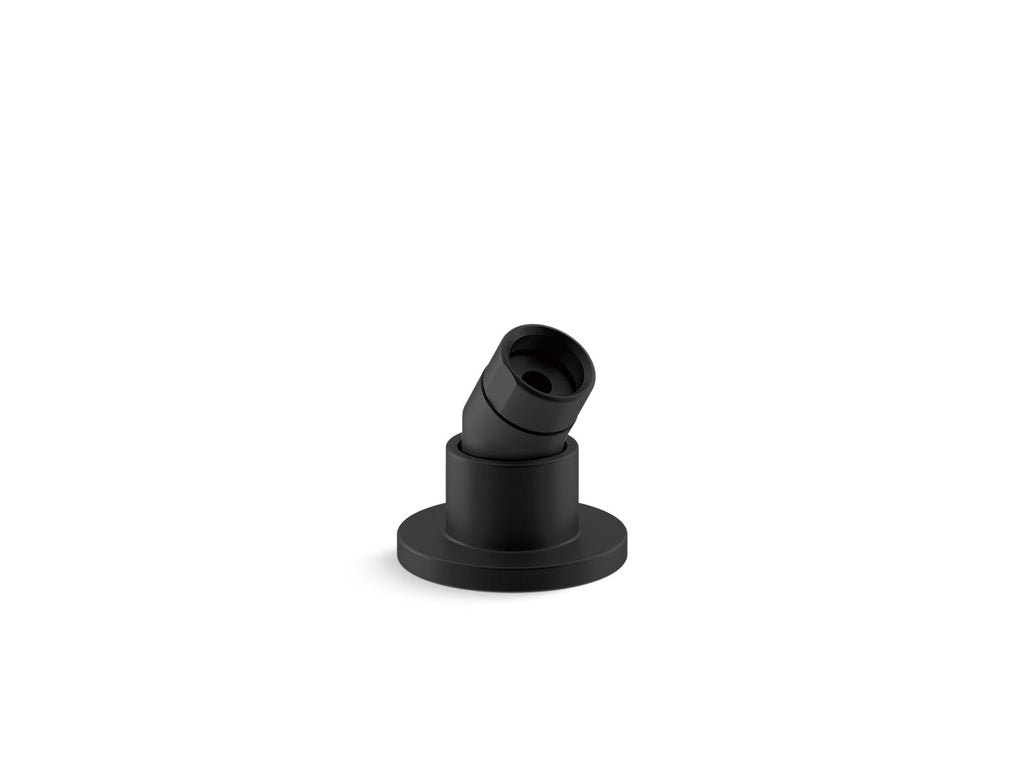 KOHLER K-977-BL Stillness Deck-Mount Handshower Holder With Hoses - Matte Black
