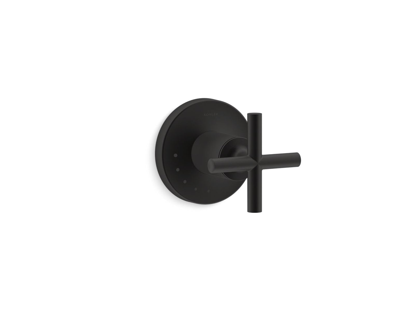 KOHLER K-T14490-3-BL Purist MasterShower volume control valve trim with cross handle - Matte Black