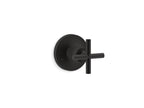 KOHLER K-T14491-3-BL Purist Mastershower Transfer Valve Trim With Cross Handle - Matte Black