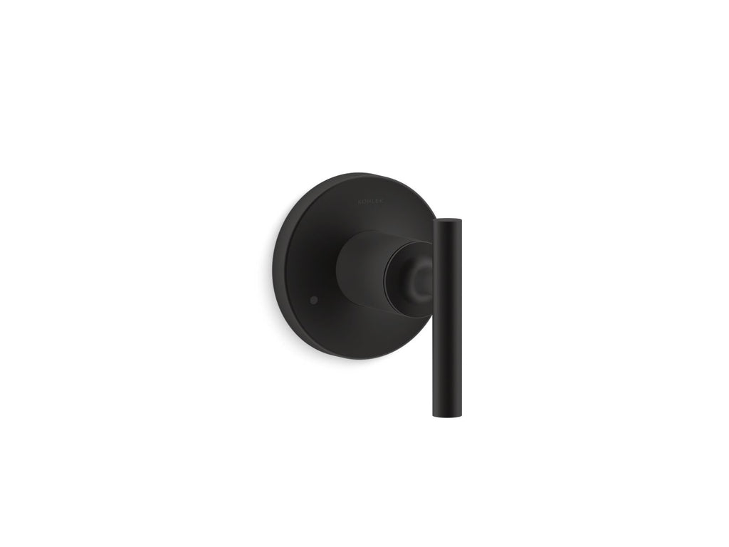 KOHLER K-T14491-4-BL Purist Mastershower Transfer Valve Trim With Lever Handle - Matte Black