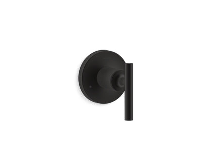 KOHLER K-T14491-4-BL Purist MasterShower transfer valve trim with lever handle - Matte Black