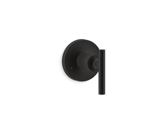 KOHLER K-T14491-4-BL Purist MasterShower transfer valve trim with lever handle - Matte Black