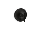 KOHLER K-T14501-4-BL Purist Rite-Temp Valve Trim With Push-Button Diverter And Lever Handle - Matte Black