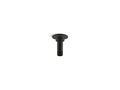 KOHLER K-7396-BL 3" Ceiling-Mount Single-Function Rainhead Arm And Flange - Matte Black