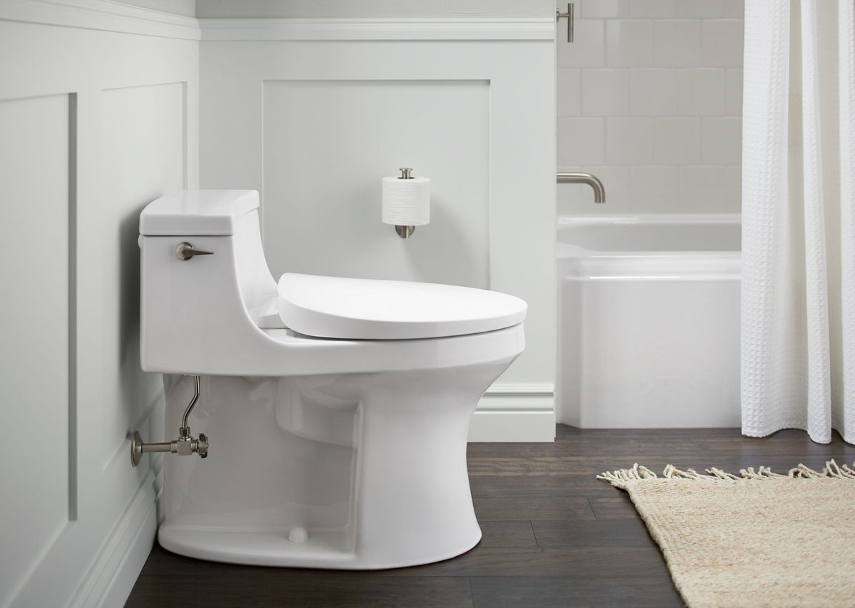 KOHLER K-10349-96 Purewarmth Heated Quiet-Close Elongated Toilet Seat - Biscuit