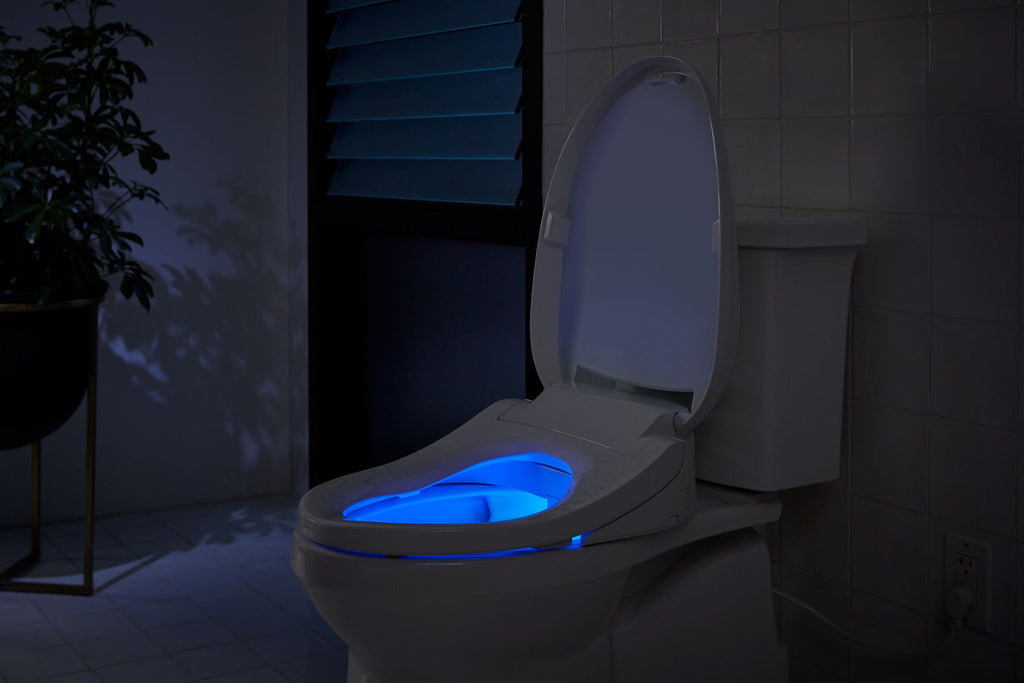 KOHLER K-8298-CR-0 Purewash E820 Elongated Bidet Toilet Seat With Remote Control - White