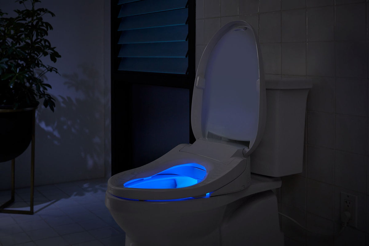 KOHLER K-8298-CR-0 Purewash E820 Elongated Bidet Toilet Seat With Remote Control - White