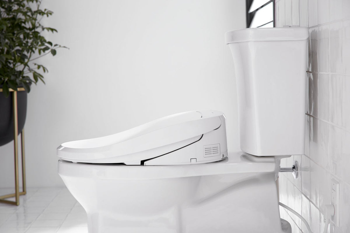 KOHLER K-8298-CR-0 Purewash E820 Elongated Bidet Toilet Seat With Remote Control - White