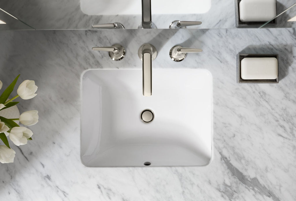 KOHLER K-20000-7 Caxton 20-1/2" Rectangular Undermount Bathroom Sink - Black Black