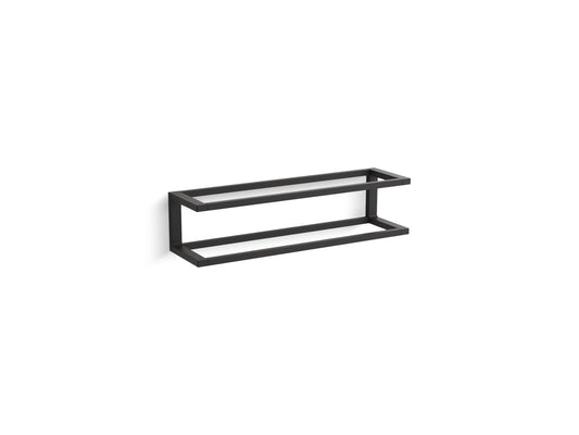 KOHLER K-22561-BL Draft 18" Towel Bar Frame In Matte Black