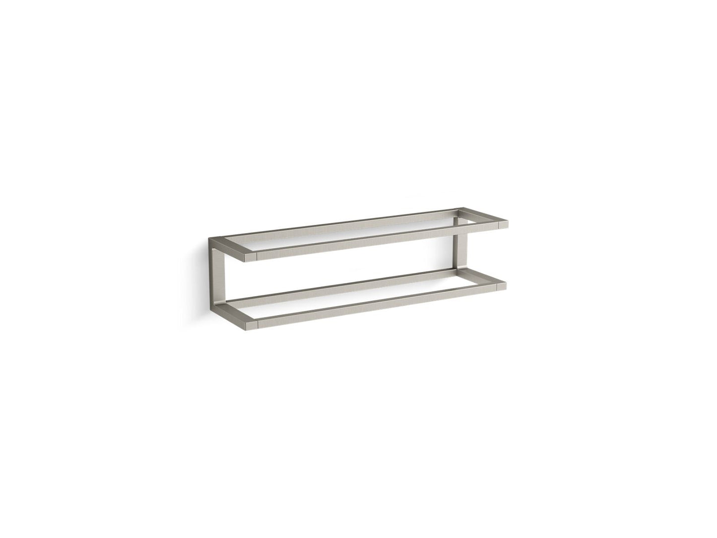 KOHLER K-22561-BN Draft 18" Towel Bar Frame In Vibrant Brushed Nickel