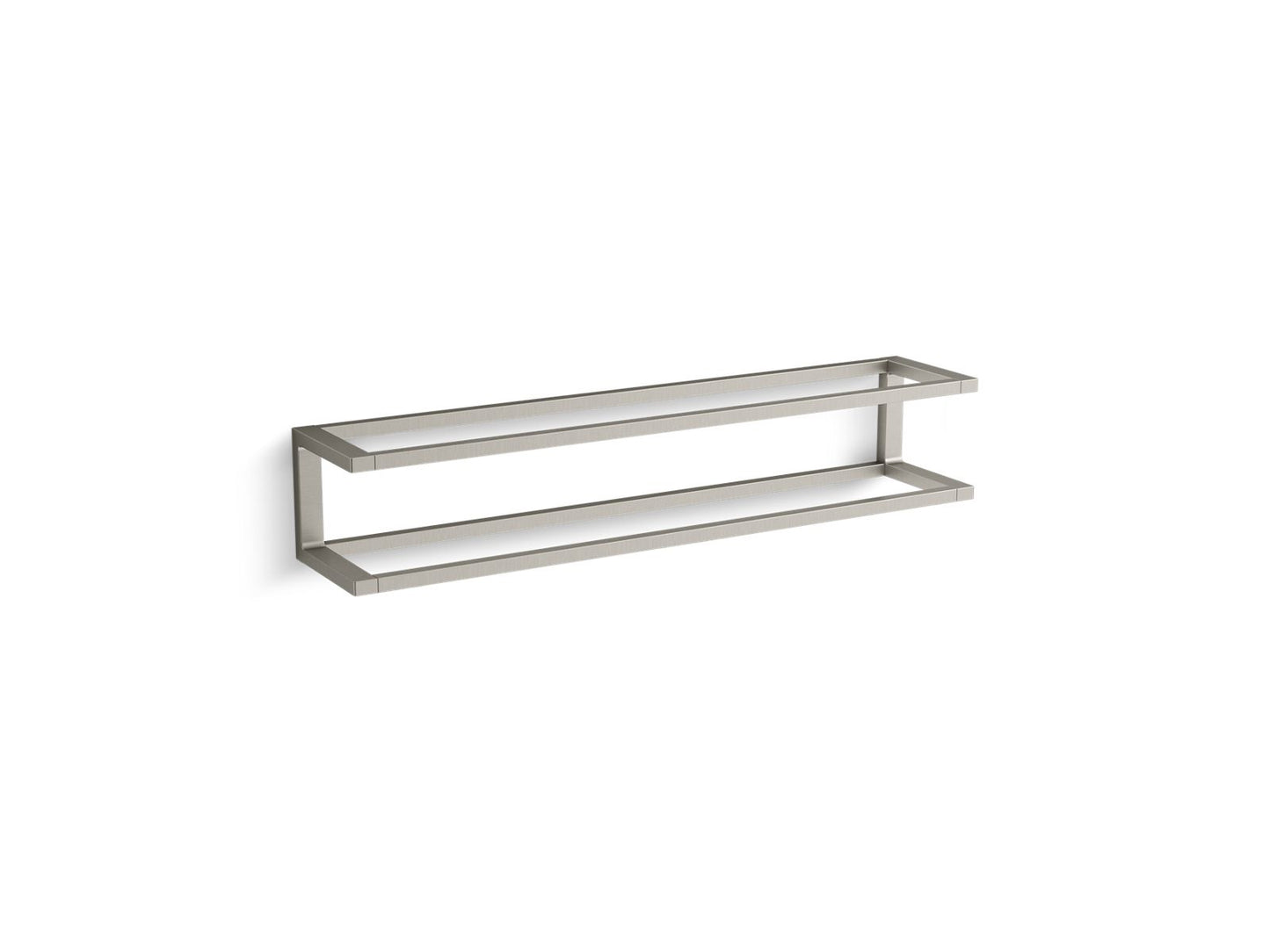 KOHLER K-27352-BN Draft 24" Towel Bar Frame In Vibrant Brushed Nickel