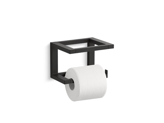 KOHLER K-31750-BL Draft Pivoting Toilet Paper Holder In Matte Black