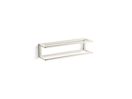 KOHLER K-22561-SN Draft 18" Towel Bar Frame In Vibrant Polished Nickel