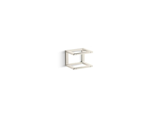 KOHLER K-27354-SN Draft 6" Towel Bar Frame In Vibrant Polished Nickel