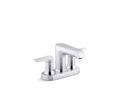 KOHLER K-37894-4-CP Hint Centerset Bathroom Sink Faucet, 1.2 Gpm - Polished Chrome