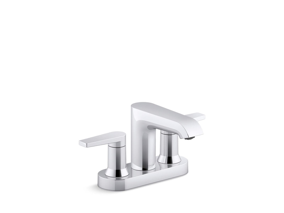 KOHLER K-37894-4-CP Hint Centerset Bathroom Sink Faucet, 1.2 Gpm - Polished Chrome