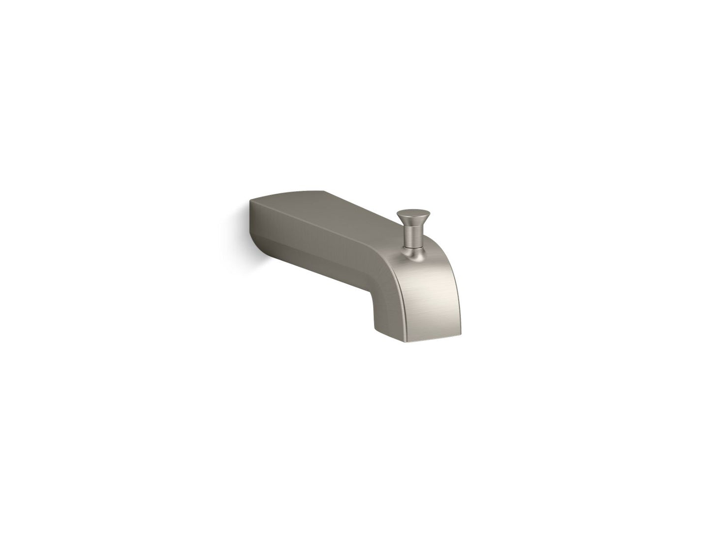 Kohler K-97089-BN Pitch Wall-Mount Diverter Bath Spout In Vibrant Brushed Nickel