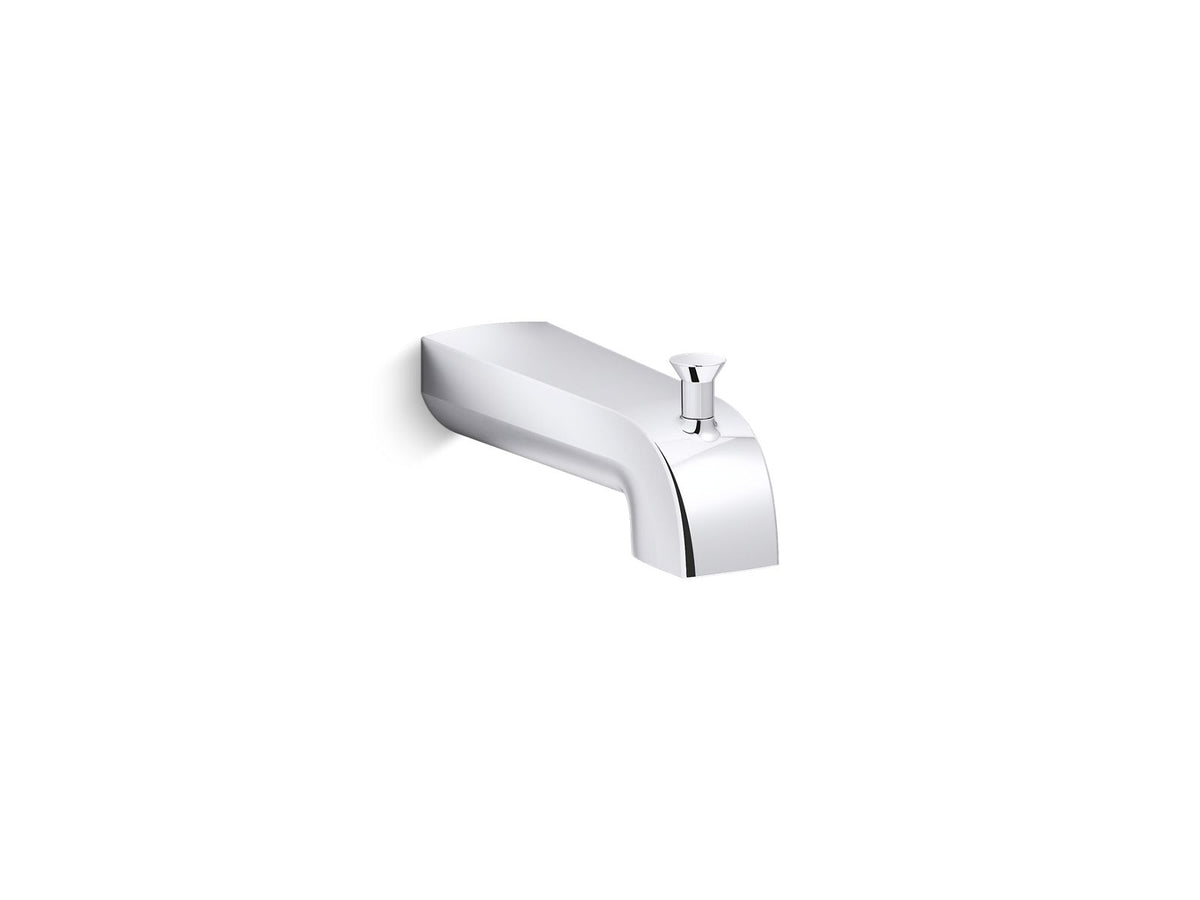 KOHLER K-97089-2MB Pitch Wall-Mount Diverter Bath Spout - Vibrant Brushed Moderne Brass