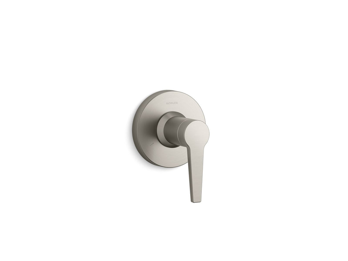 KOHLER K-T97091-4-BN Pitch Mastershower Transfer Valve Trim With Lever Handle - Vibrant Brushed Nickel