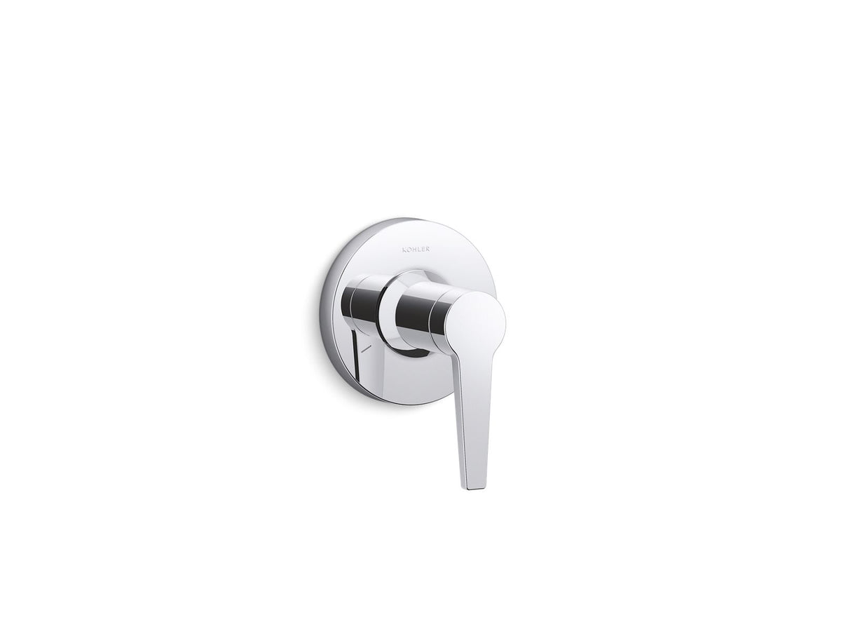 KOHLER K-T97091-4-CP Pitch Mastershower Transfer Valve Trim With Lever Handle - Polished Chrome