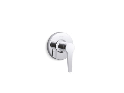 KOHLER K-T97091-4-2MB Pitch MasterShower transfer valve trim with lever handle - Vibrant Brushed Moderne Brass