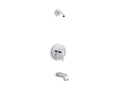 KOHLER K-TLS97074-4-CP Pitch Rite-Temp Bath And Shower Trim Kit, Without Showerhead - Polished Chrome