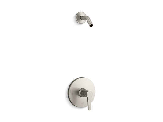 KOHLER K-TLS97077-4-BN Pitch Rite-Temp shower trim kit, without showerhead - Vibrant Brushed Nickel