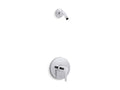 KOHLER K-TLS97077-4-CP Pitch Rite-Temp Shower Trim Kit, Without Showerhead - Polished Chrome