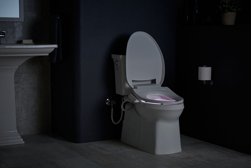 KOHLER K-26132-CSP-96 Purewash E545 Elongated Bidet Toilet Seat - Biscuit