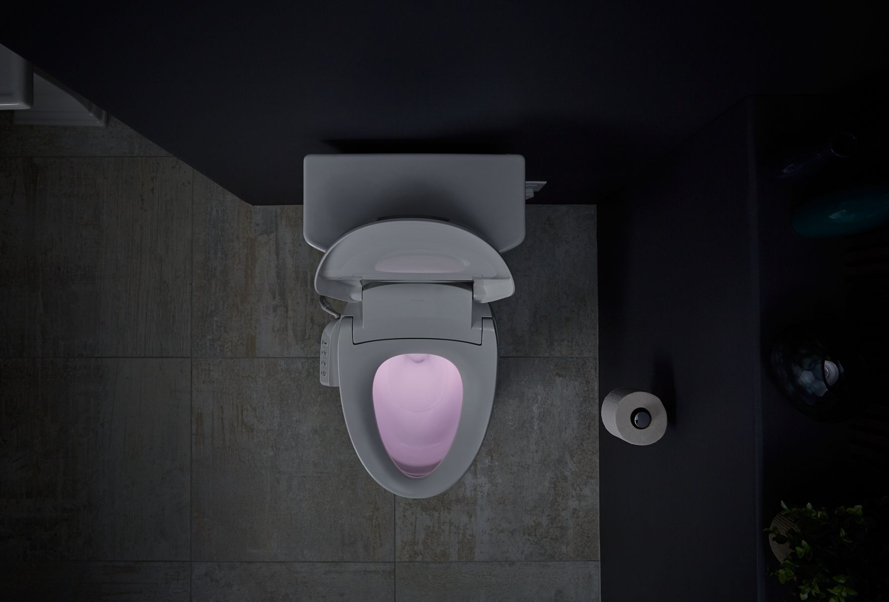 KOHLER K-26132-CSP-96 Purewash E545 Elongated Bidet Toilet Seat - Biscuit