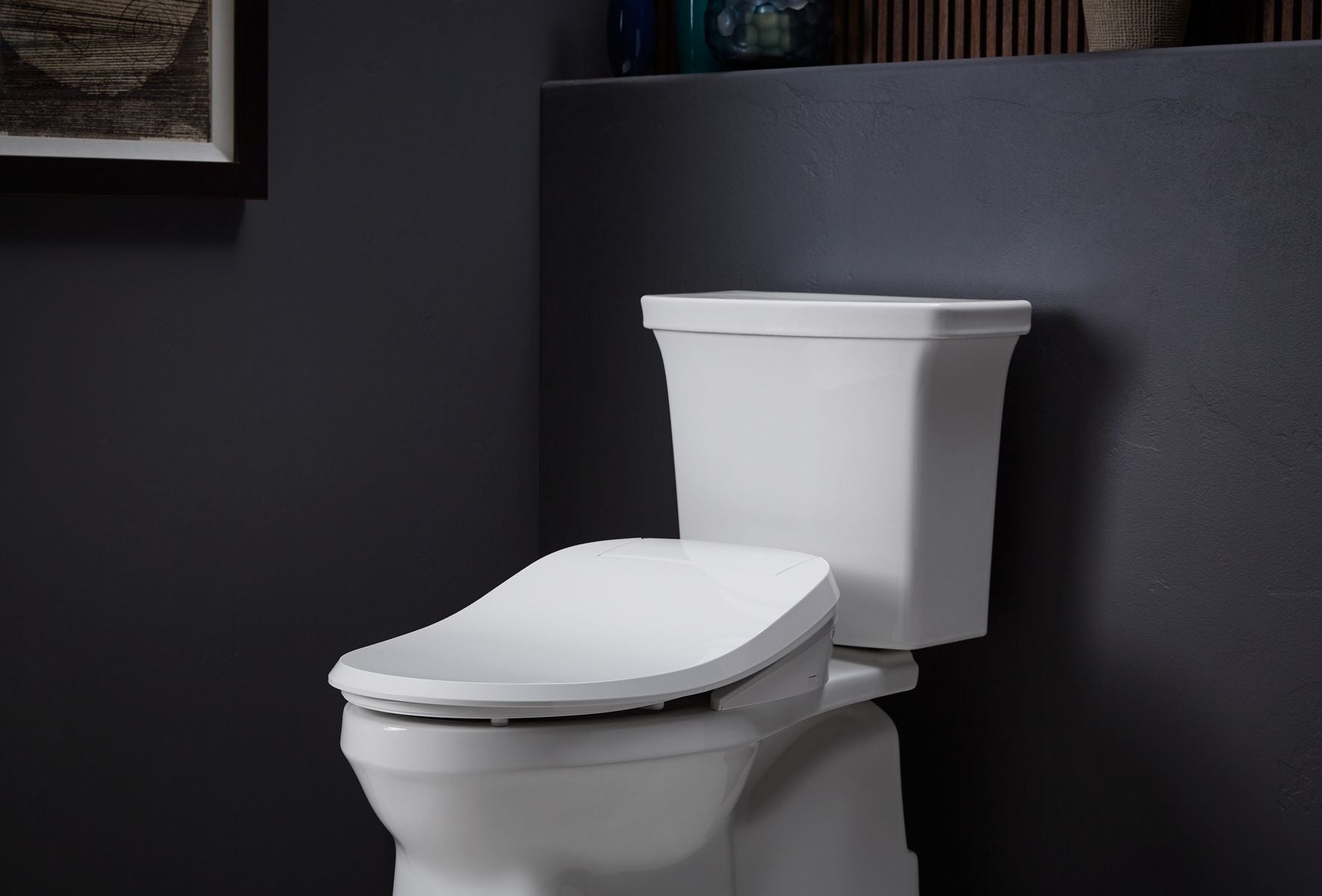 KOHLER K-26132-CSP-96 Purewash E545 Elongated Bidet Toilet Seat - Biscuit