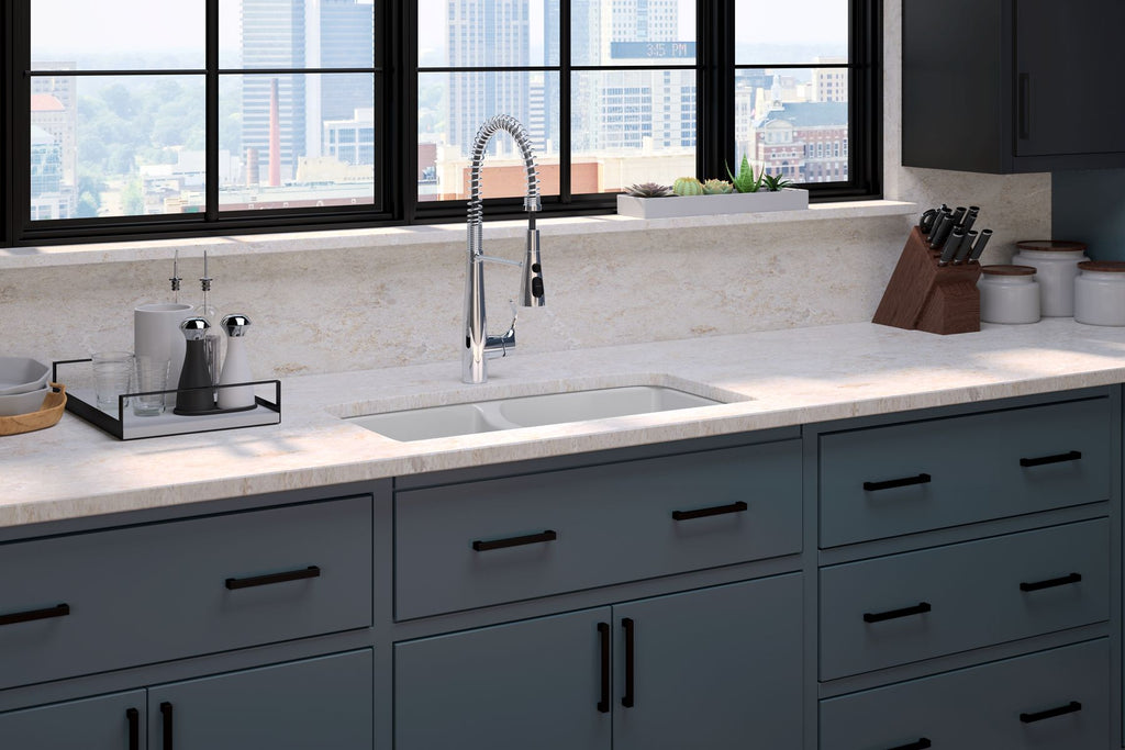 KOHLER K-22033-VS Simplice Semi-Professional Kitchen Sink Faucet With Three-Function Sprayhead - Vibrant Stainless