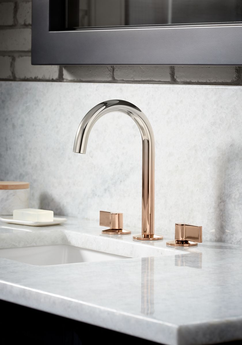 KOHLER K-77967-BL Components Bathroom Sink Faucet Spout With Tube Design, 1.2 Gpm - Matte Black