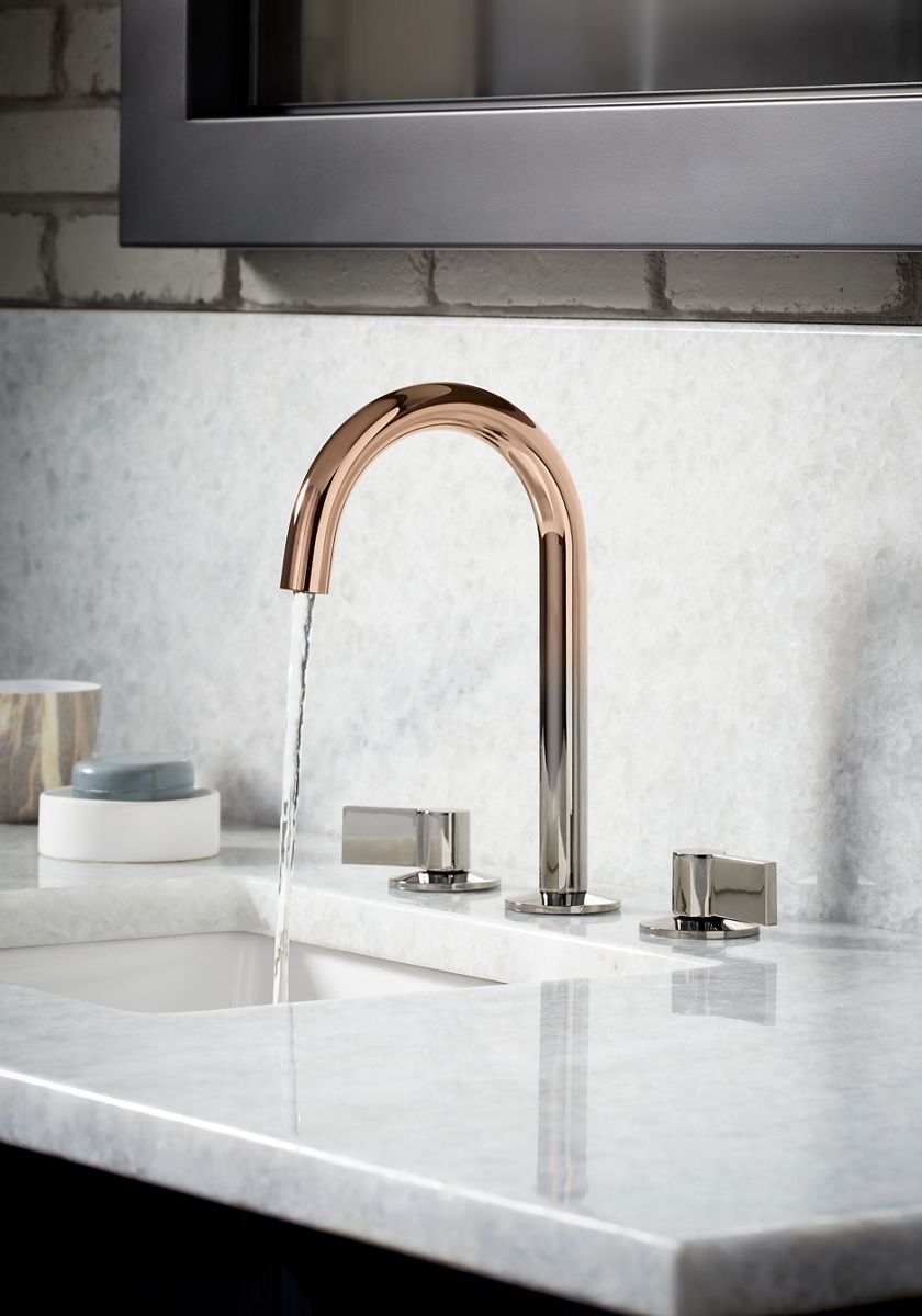 KOHLER K-77967-BL Components Bathroom Sink Faucet Spout With Tube Design, 1.2 Gpm - Matte Black