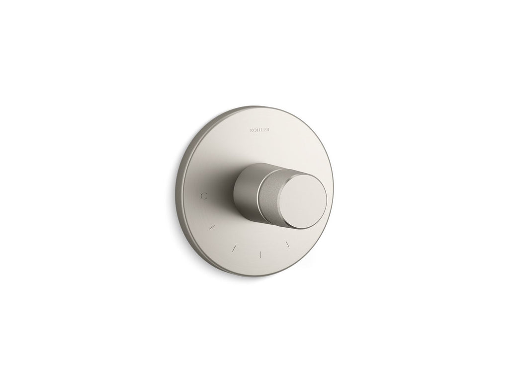 KOHLER K-T78027-8-BN Components Mastershower Temperature Control Valve Trim With Oyl Handle - Vibrant Brushed Nickel