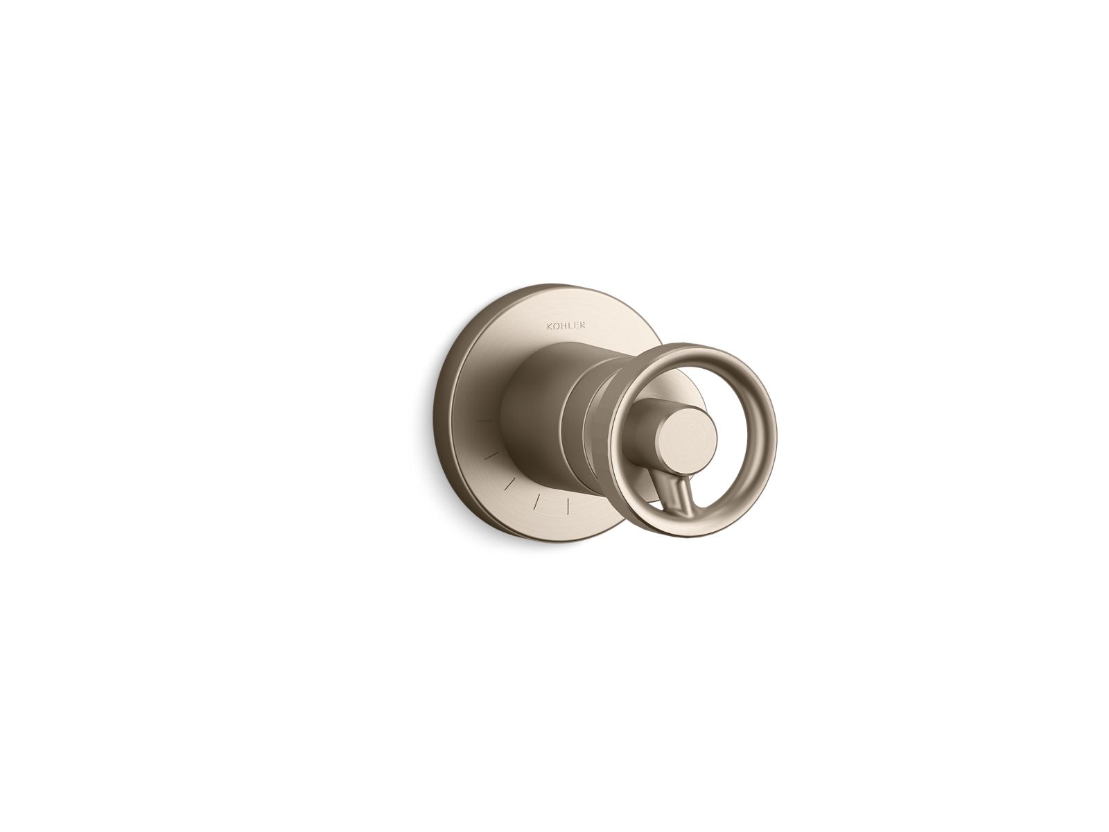 KOHLER K-T78025-9-BV Components Mastershower Volume Control Valve Trim With Industrial Handle - Vibrant Brushed Bronze