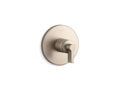 KOHLER K-T78027-4-BV Components Mastershower Temperature Control Valve Trim With Lever Handle - Vibrant Brushed Bronze