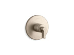 KOHLER K-T78027-4-BV Components Mastershower Temperature Control Valve Trim With Lever Handle - Vibrant Brushed Bronze