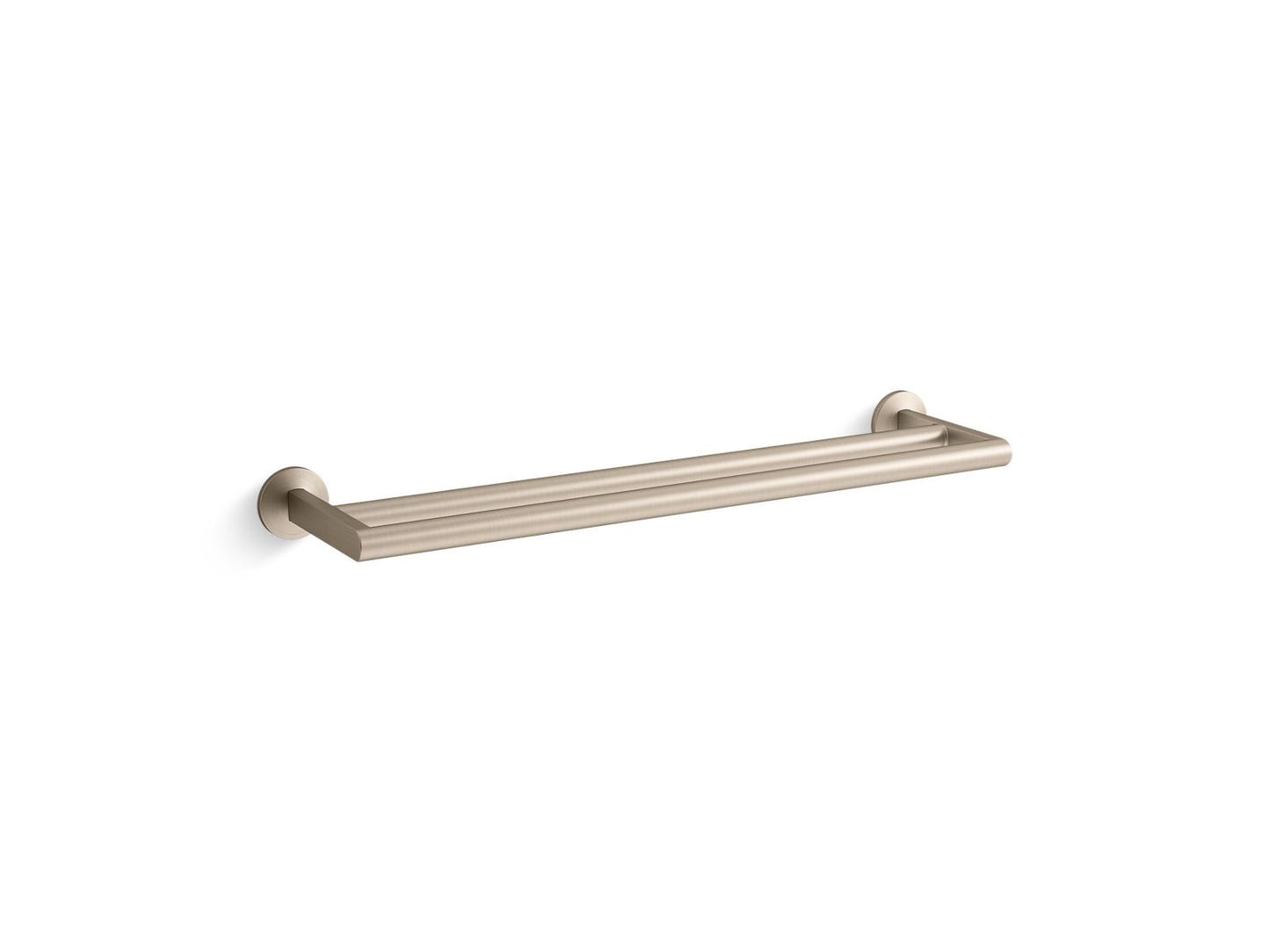 KOHLER K-78375-BV Components Double Towel Bar In Vibrant Brushed Bronze