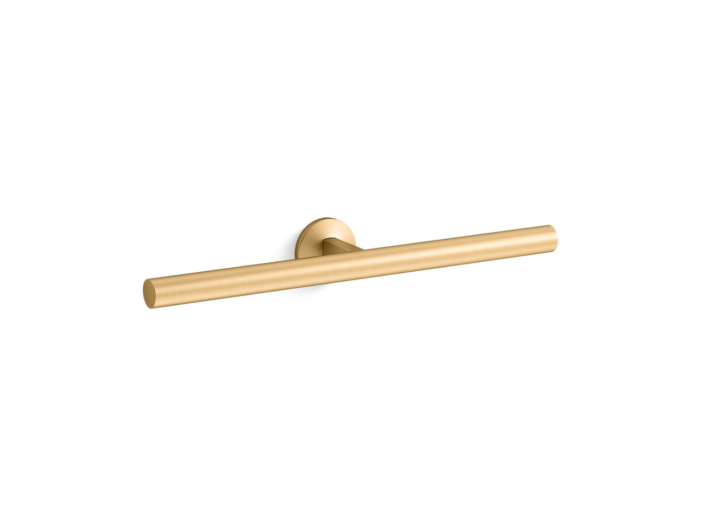 KOHLER K-78379-2MB Components Double Towel Arm In Vibrant Brushed Moderne Brass