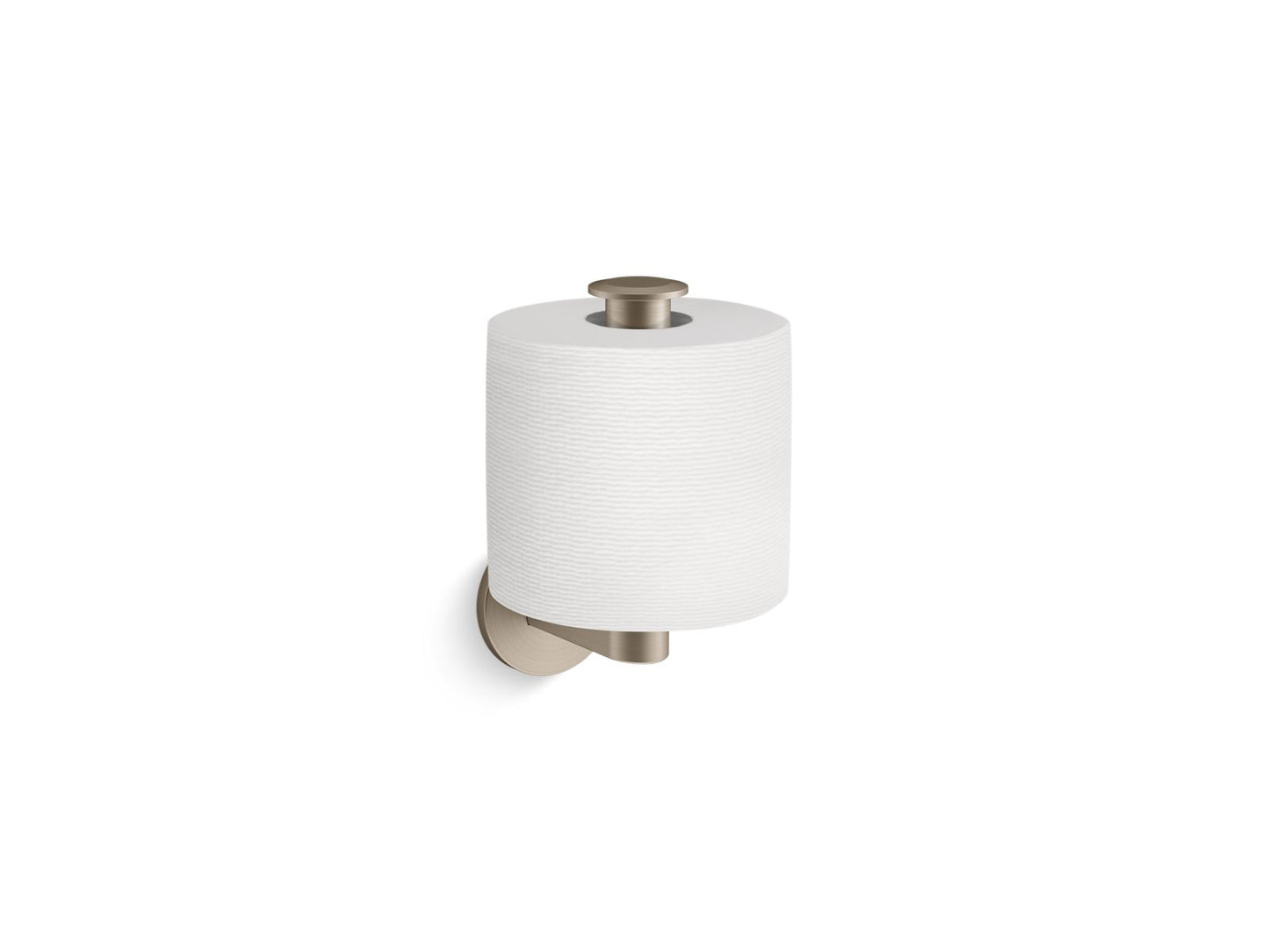 KOHLER K-78383-BV Components Vertical Toilet Paper Holder In Vibrant Brushed Bronze