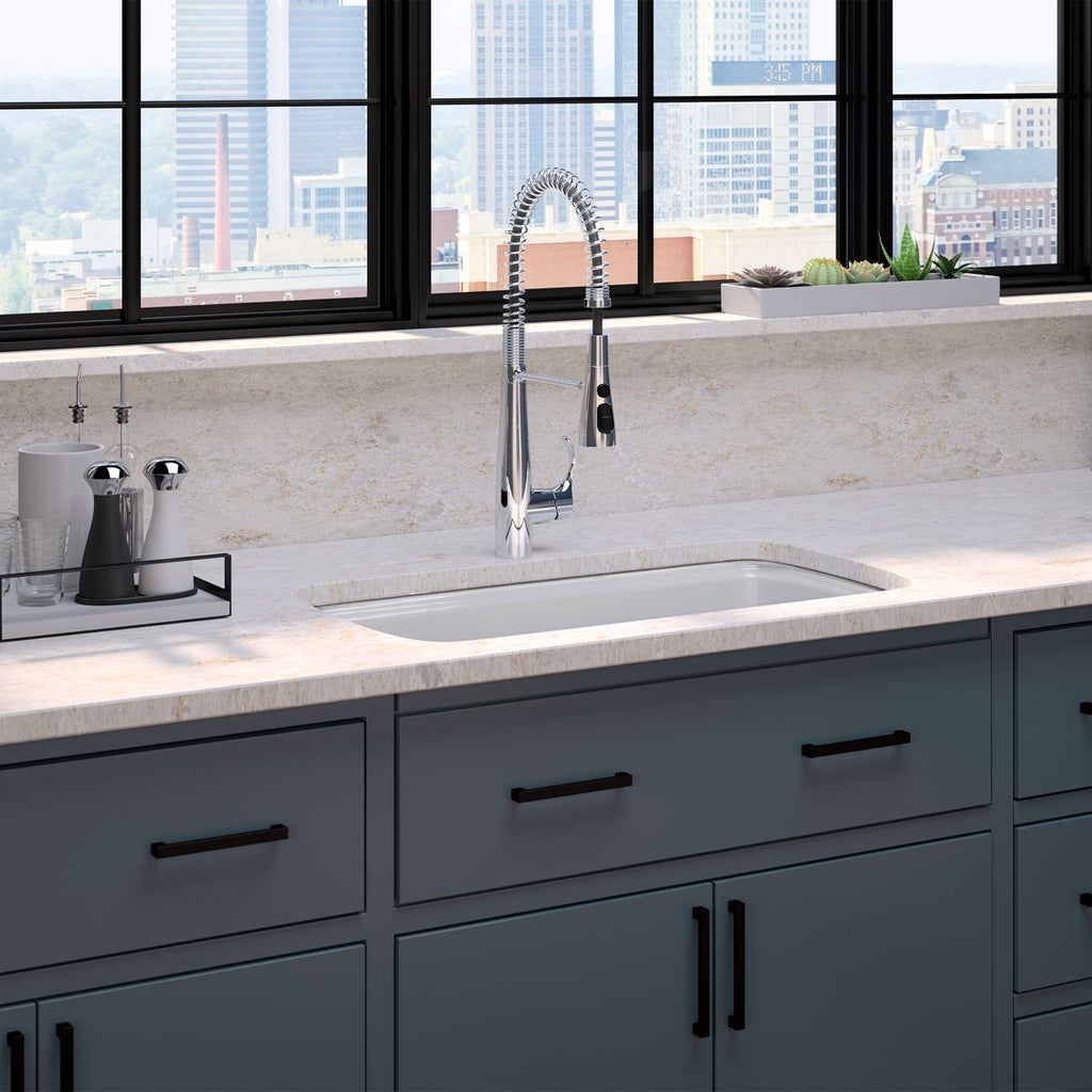 KOHLER K-5864-5U-96 Cape Dory 33" Undermount Single-Bowl Kitchen Sink - Biscuit