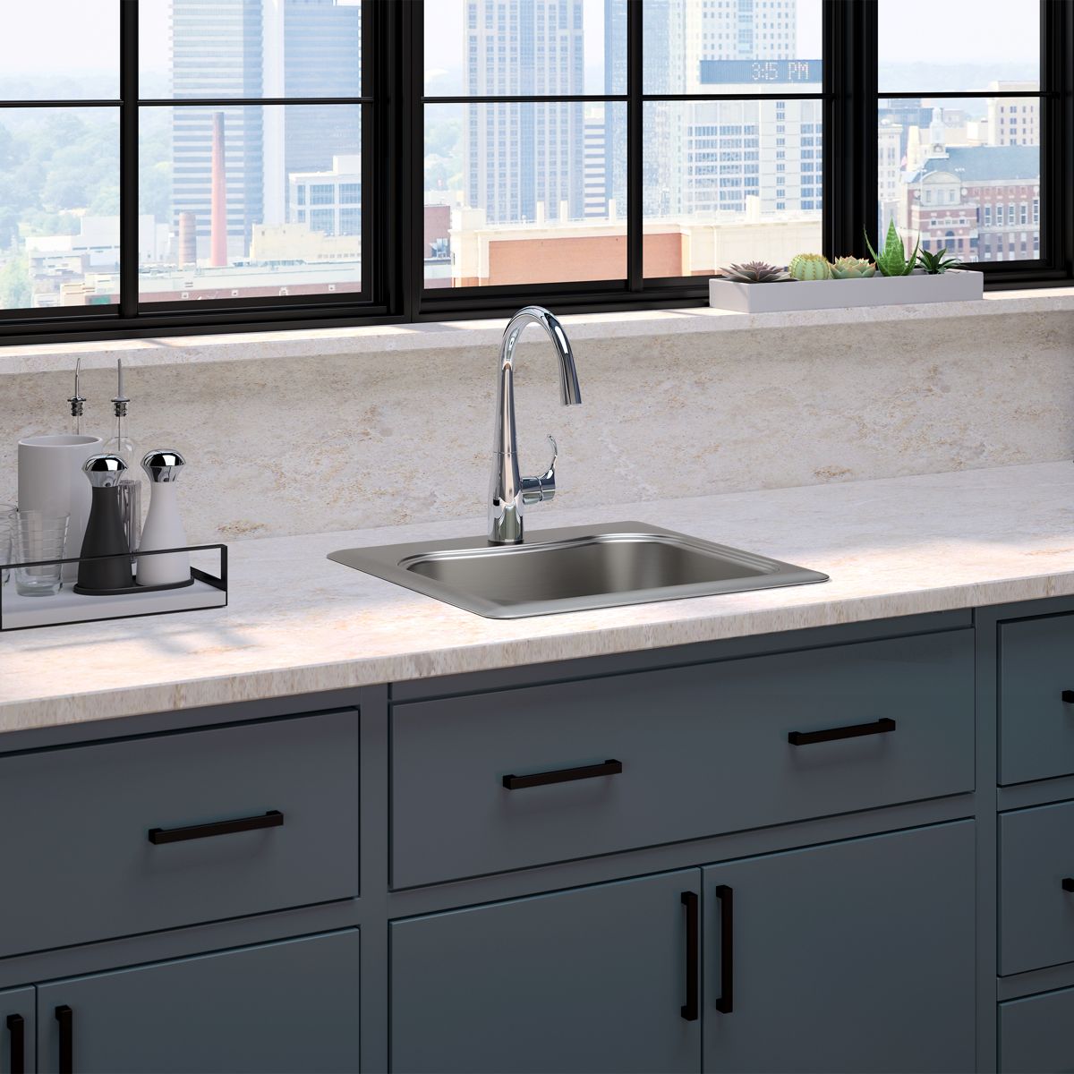 KOHLER K-22034-2MB Simplice Single-Handle Bar Sink Faucet - Vibrant Brushed Moderne Brass