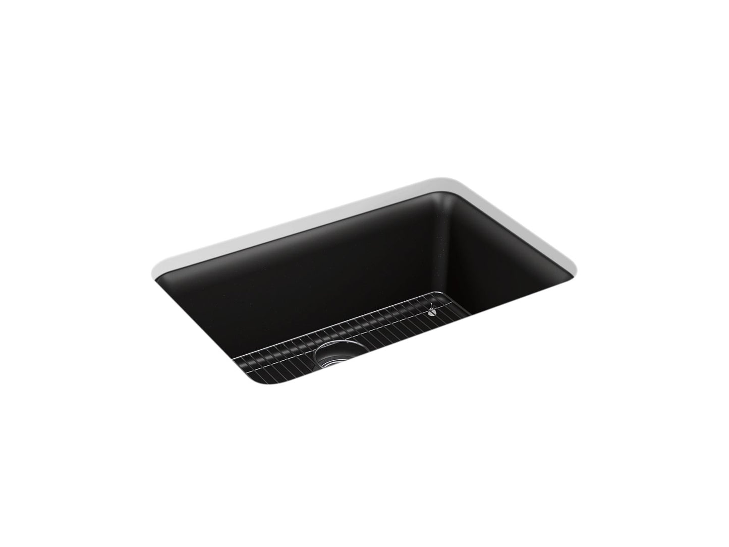 KOHLER K-28000-CM7 Cairn 27-1/2" Undermount Single-Bowl Kitchen Sink In Matte Graphite