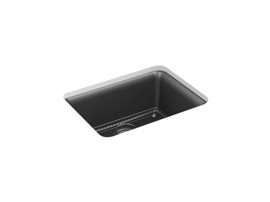 KOHLER K-28001-CM7 Cairn 24-1/2" Undermount Single-Bowl Kitchen Sink In Matte Graphite