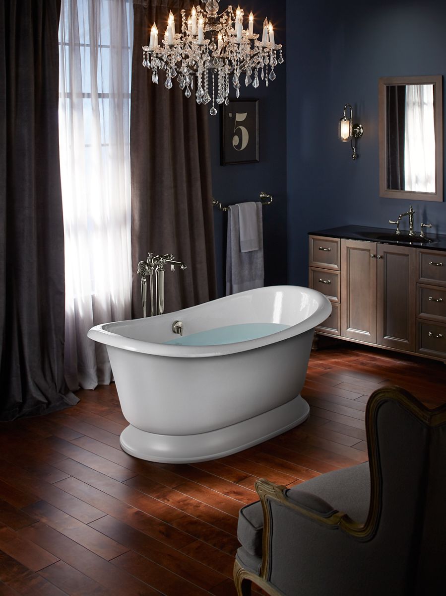 KOHLER K-21000-W-0 Artifacts 66-1/8" X 32-1/2" Freestanding Bath - White