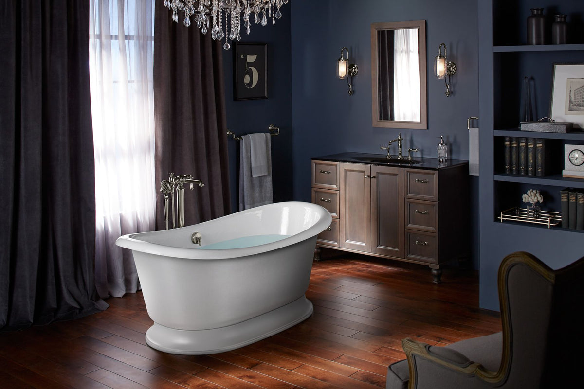 KOHLER K-21000-W-0 Artifacts 66-1/8" X 32-1/2" Freestanding Bath - White