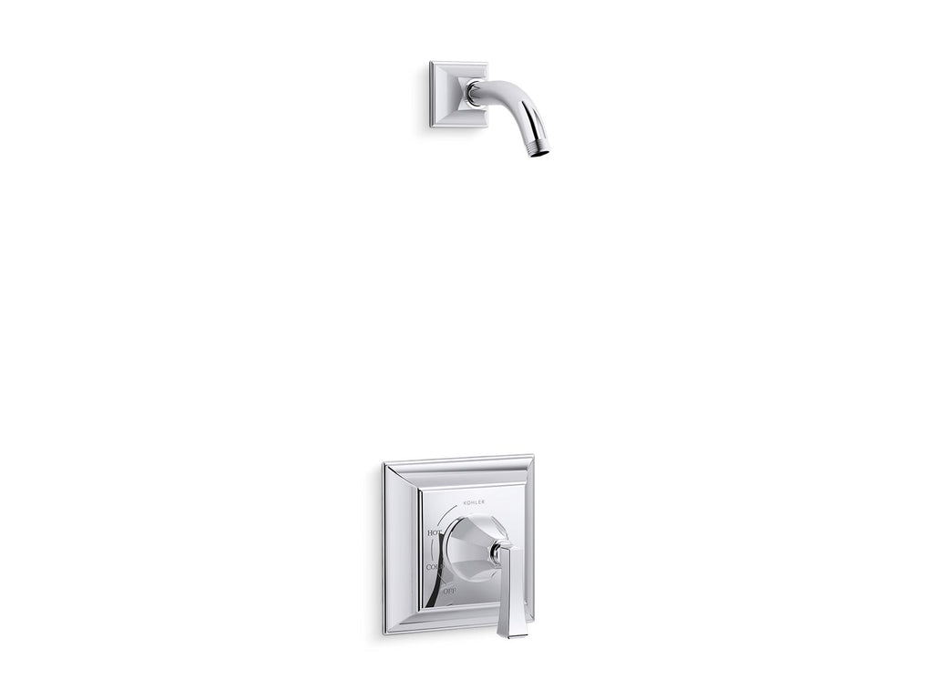 KOHLER K-TLS462-4V-CP Memoirs Stately Rite-Temp Shower Trim Kit, Without Showerhead - Polished Chrome