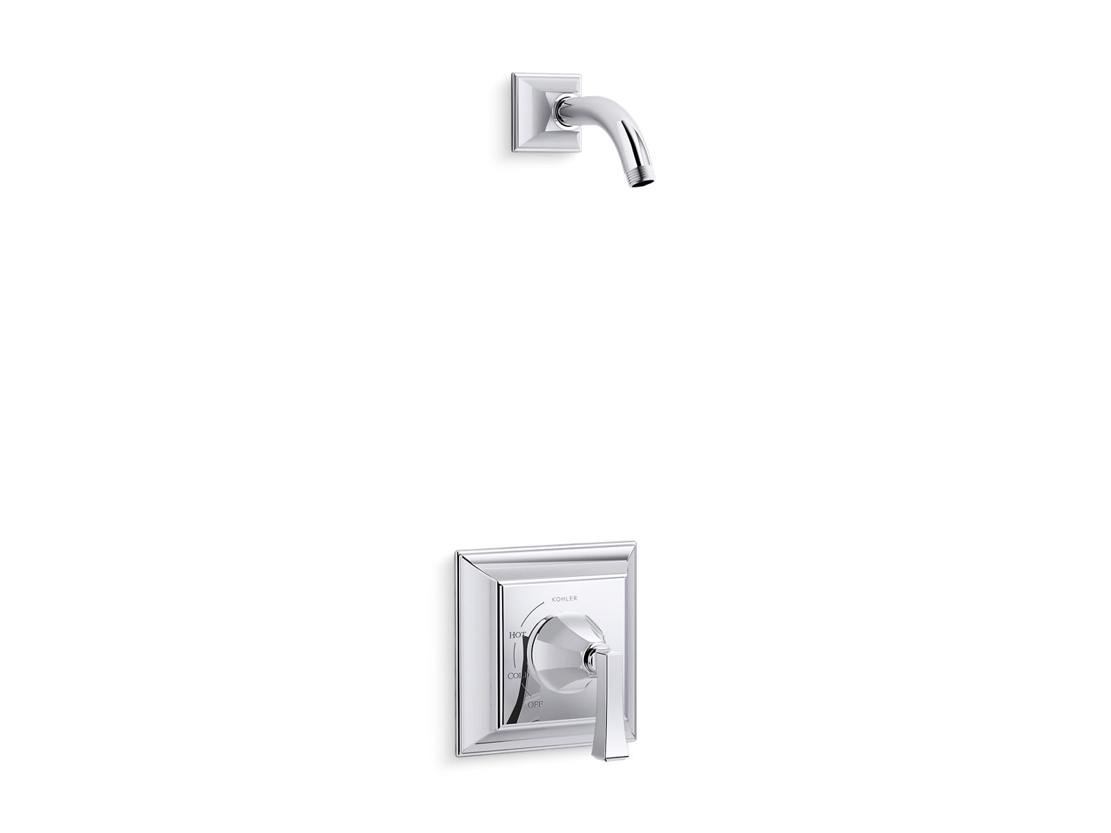 KOHLER K-TLS462-4V-CP Memoirs Stately Rite-Temp Shower Trim Kit, Without Showerhead - Polished Chrome